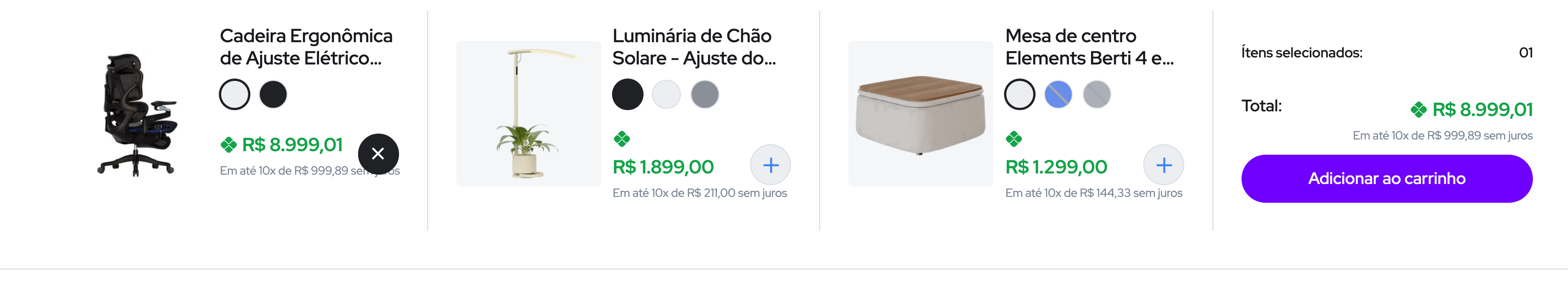Recorte de evidência do achado 25: O cross-sell vem antes da decisão, com o valor escondido e o mesmo erro de preço
