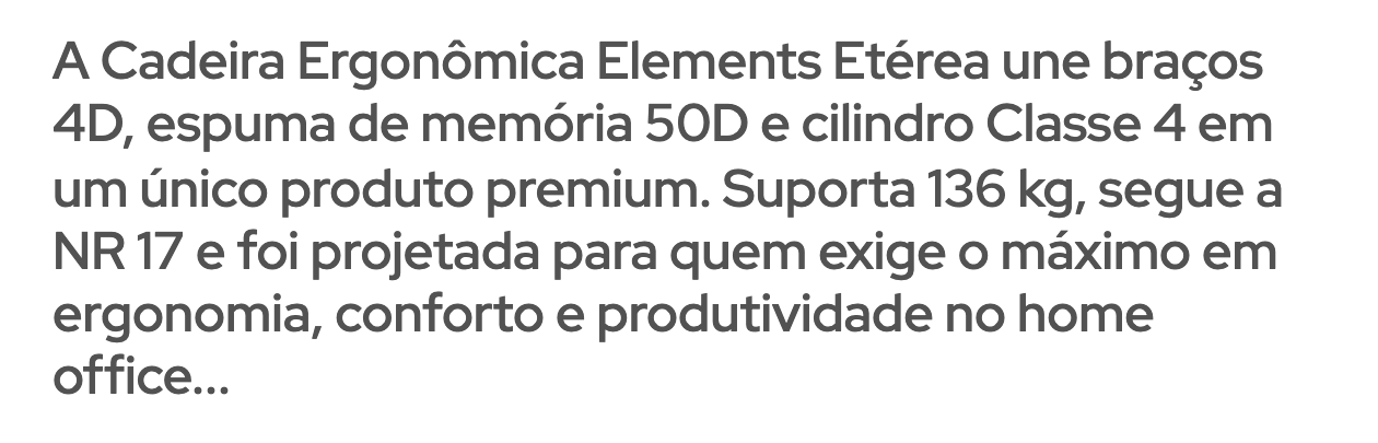 Evidência da dimensão Proposta de valor