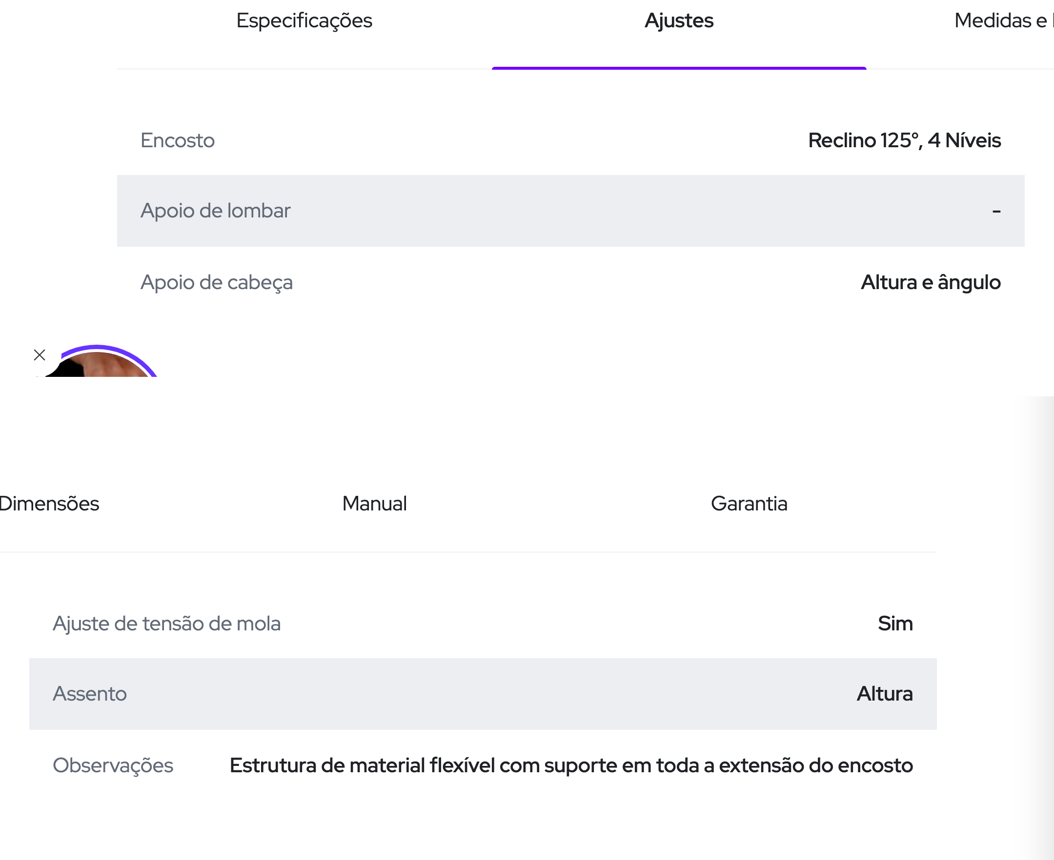 Evidência da dimensão Clareza